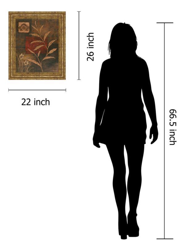 Classy Art Copper Rhythm II by Vivian Flasch Framed Wall Art-2