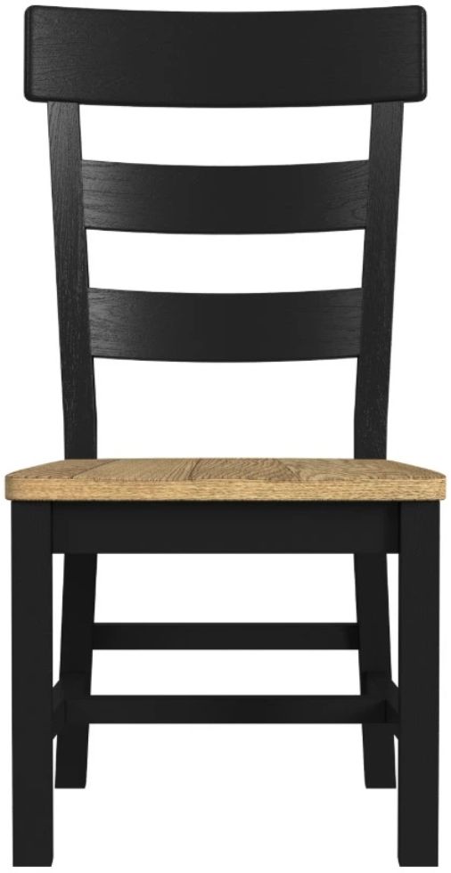 Intercon Hendricks Raven/Rustic Wheat Dining Side Chair-2