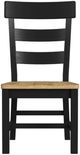 Intercon Hendricks Raven/Rustic Wheat Dining Side Chair-2