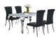 Coaster® Carone 5-Piece Black/White 61" Rectangular Dining Set-0