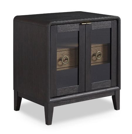 August Glass Door Nightstand