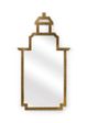 Chelsea House Jamie Merida Antiqued Gold Leaf/Clear Small Pagoda Mirror-0