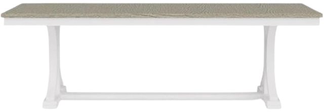 Riverside Furniture Cora Cloud/Fog Trestle Dining Table-3
