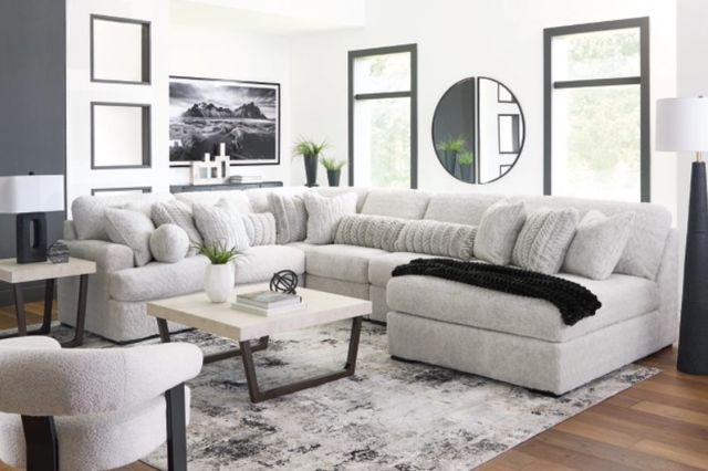 Signature Design by Ashley® Cuddle Plush 6-Piece Arctic U-Shape Sectional and Chaise-1