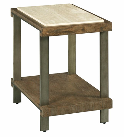 Hammary® Driftwood Bowfront Chairside Table Bob Mills Furniture