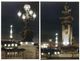 A & B Home 2-Piece Black/White Eiffel Led Wall Print Set-1