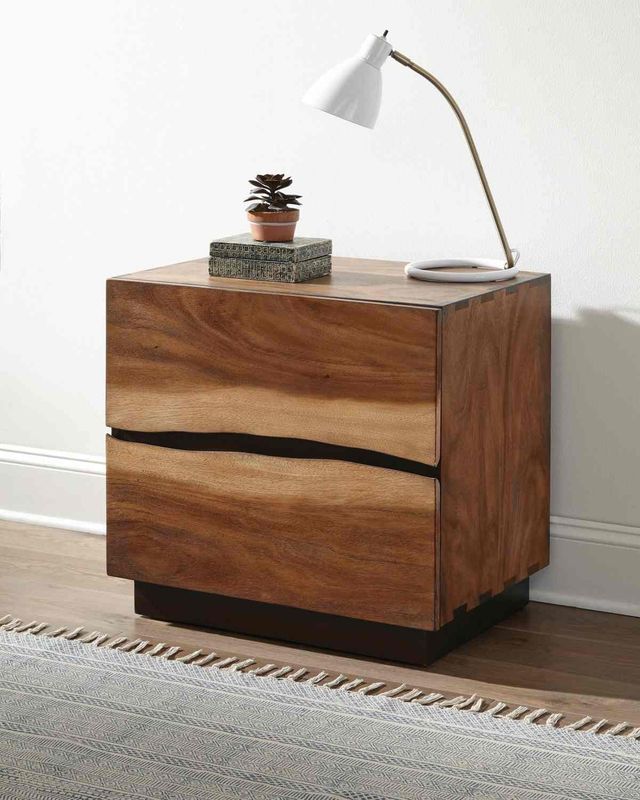 Coaster® Winslow Smokey Walnut/Coffee Bean Nightstand-1