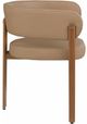 Meridian Furniture Gideon Tan/Walnut Vegan Leather Dining Chair-2