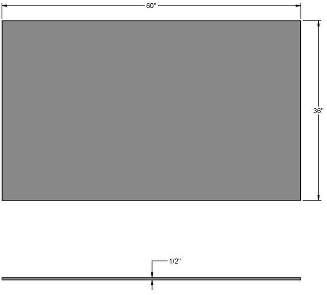 Amisco Customizable Lidya 60" Italian Porcelain Rectangular Table-1