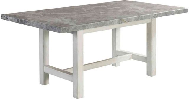 Steve Silver Co. Canova Gray Dining Table with Cathedral White Base-0