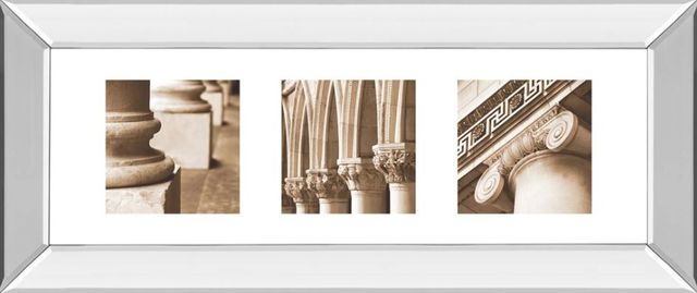 Classy Art Architectural Triptych I by Tony Koukos Mirror Framed Wall Art-0