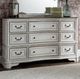 Liberty Furniture Magnolia Manor Antique White/Weathered Bark 68" Dresser-1