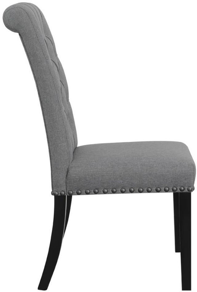 Coaster® Alana 2-Piece Grey Upholstered Tufted Side Chairs-2