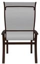Telescope Casual Belle Isle Abalone/Kona Aluminum/Fabric Outdoor Sling Supreme Arm Chair with Chestnut Rustic Polymer Arm Accent-3