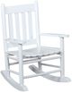 Coaster® Annie Slat Back Youth White Rocking Chair-0