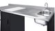 Summit® 72" Black/Stainless Steel Barrier-Free All-in-one Kitchenette -3