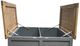 Million Dollar Rustic Harbor Brown Cocktail Table with Gray Base-2