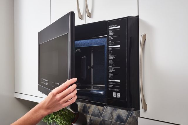 Samsung 2.1 Cu. Ft. Fingerprint Resistant Black Stainless Steel Over The Range Microwave-1