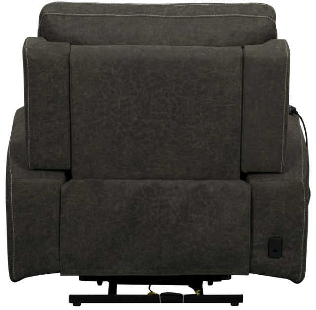 New Classic® Home Furnishings Gaia Sable Power Auto Glider Recliner with Power Headrest and Footrest-4
