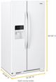 Whirlpool® 36" 24.6 Cu. Ft. White Side-by-Side Refrigerator-3