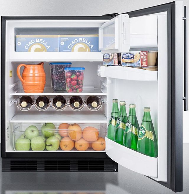 Summit® 24" 5.1 Cu. Ft. Stainless Steel Compact Refrigerator-3