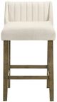 Armen Living Fauna Putty Brown/White Counter Stool-2