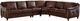 Hydeline® Belfast 4-Piece Caramel Brown Sectional-0
