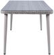 ACME Furniture Jenneva 7-Piece Gray/Night Green Fabric/Wicker Outdoor Patio Dining Set-4