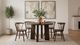 Coaster® Strouse 5-Piece Walnut Round Dining Table Set-1