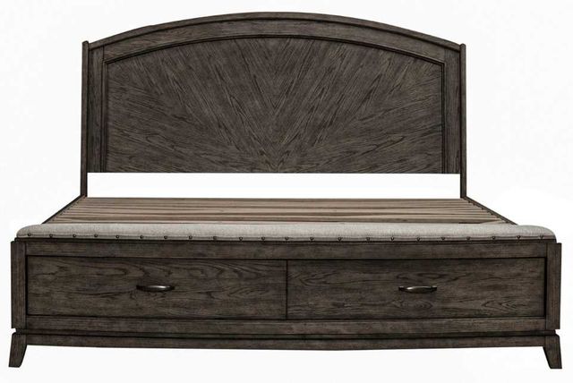 Liberty Furniture Avalon Coffee Bean King Panel Storage Bed-2
