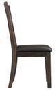 Elements International Mango Dark Brown/Dark Gray Side Chair-3