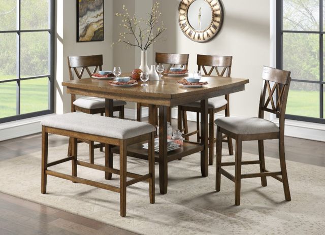 Homelegance® Balin Brown Counter Height Table-1