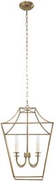 Renwil® Versailles Antique Brushed Brass Pendant Light-0