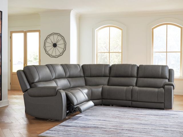 Signature Design by Ashley® 5Z-Harrenhurst 5-Piece Anchor Modular Power Reclining Sectional-1