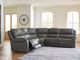 Signature Design by Ashley® 5Z-Harrenhurst 5-Piece Anchor Modular Power Reclining Sectional-1