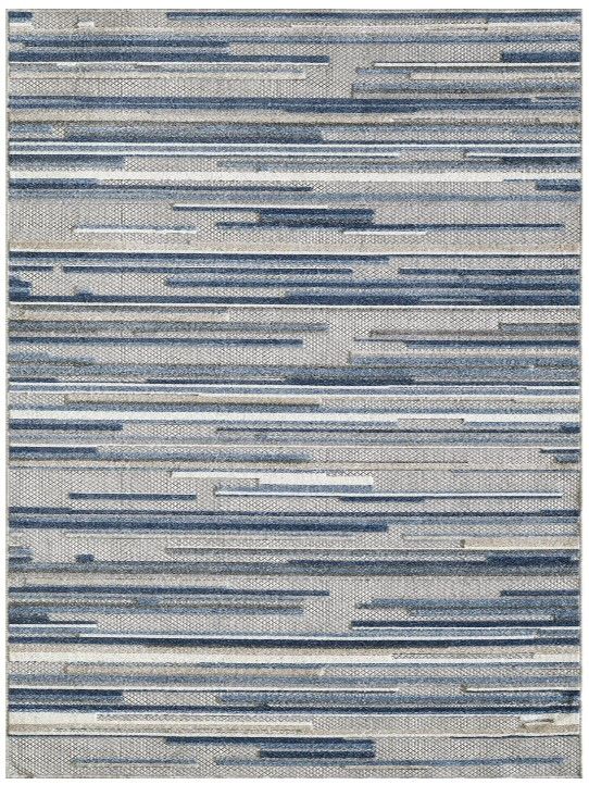 KAS Rugs Calla Blue Denni 5'x7' Area Rug-0
