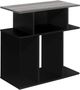 Monarch Specialties Inc. 24"L Grey Top  Accent Table with Black Base-0