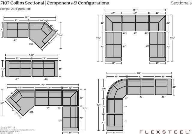 Flexsteel® Collins Birch Sectional-2