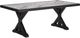 Signature Design by Ashley® Beachcroft Light Gray Outdoor Aluminum/Porcelain Dining Table with Black Base-0