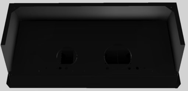 Vent-A-Hood® Designer Series 54" Black Wall Mounted Range Hood-1