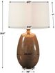 Uttermost® Vinson Glossy Brown Table Lamp-3