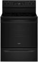 Whirlpool® 30" Black Freestanding Electric Range with Air Cooking Technology-0