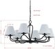 Forty West Adrian Black Chandelier-1