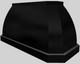 Vent-A-Hood® Designer Series 60" Black Island Range Hood-4