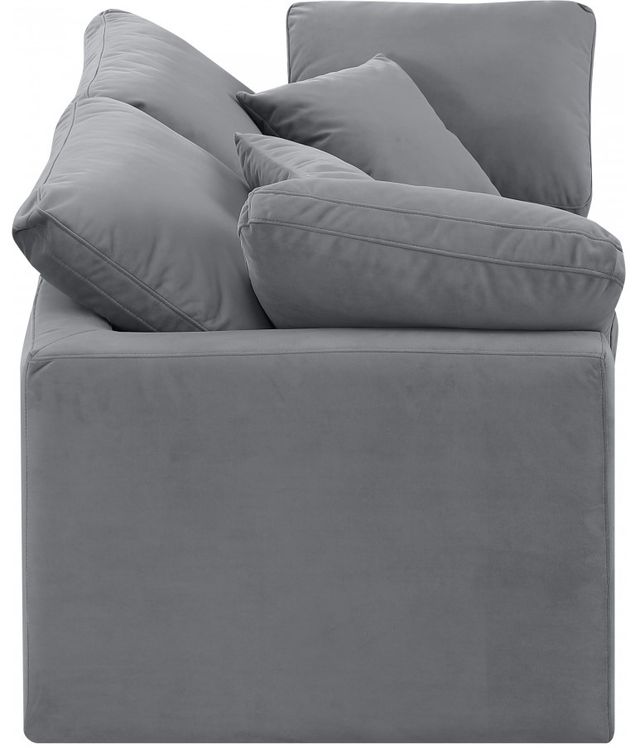 Meridian Furniture Indulge 2-Piece Gray Velvet Sofa-2