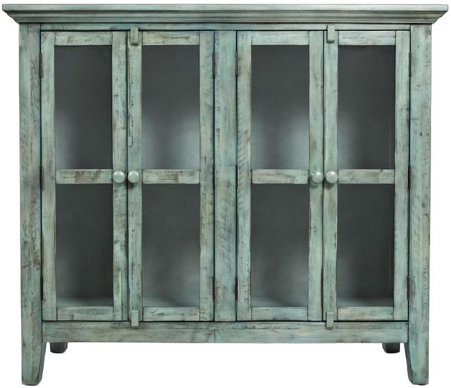 Jofran Inc. Rustic Shores Surfside 4-Door Accent Cabinet-1