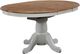 Winners Only® Pacifica Rustic Brown Top Dining Table with White Pedestal Base-0