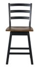 Signature Design by Ashley® Wildenauer Black/Brown Swivel Stool-2