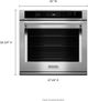 KitchenAid® 30" Stainless Steel Single Electric Wall Oven-3