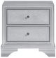 Homelegance® Anatole Silver Nightstand-2